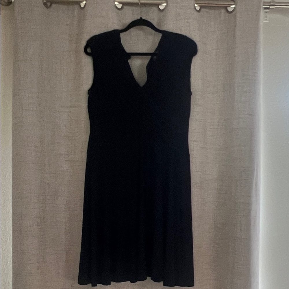 Adrianna Papell Black Sleeveless Dress